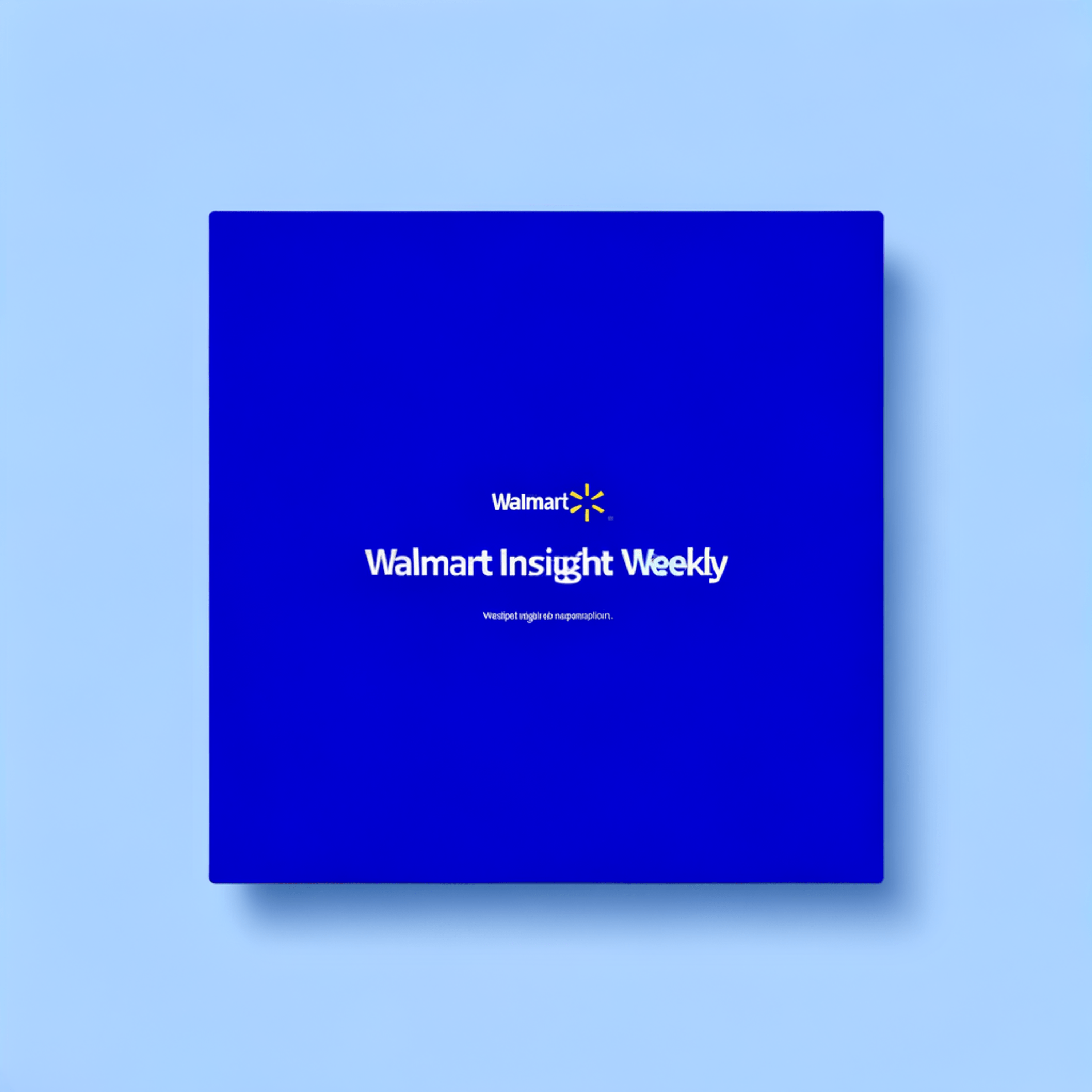 Walmart Insight Weekly podcast cover art