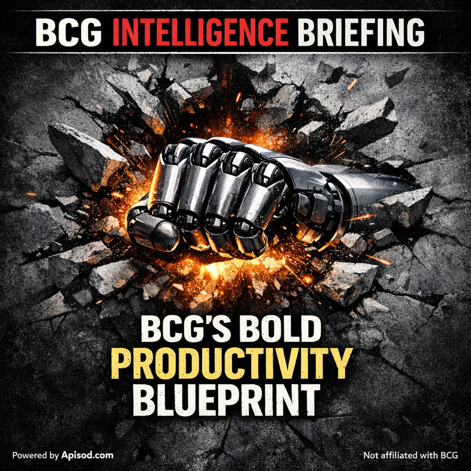 BCG's AI Blueprint for Productivity cover