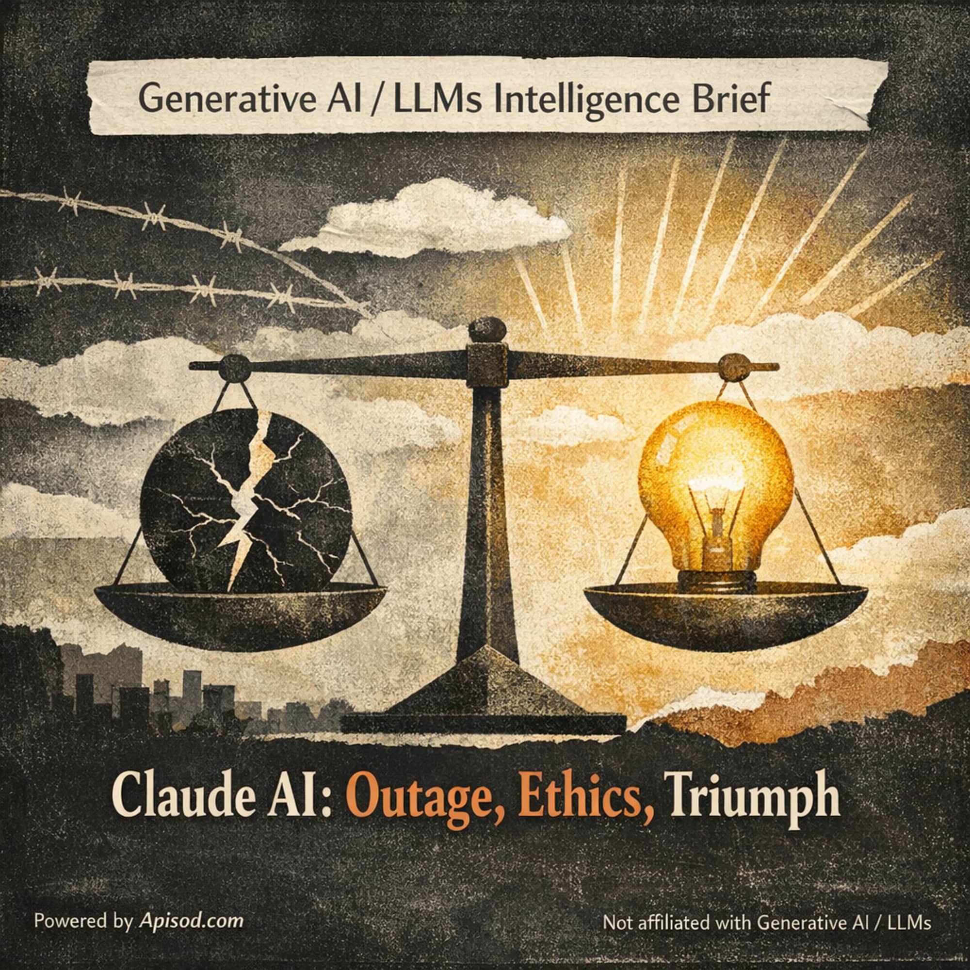 Claude AI: Outage, Ethics, Triumph cover