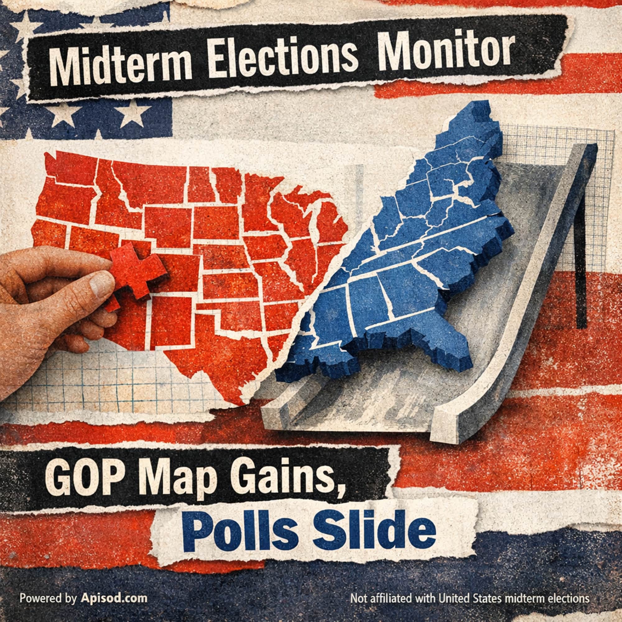 GOP Map Gains, Polls Slide cover