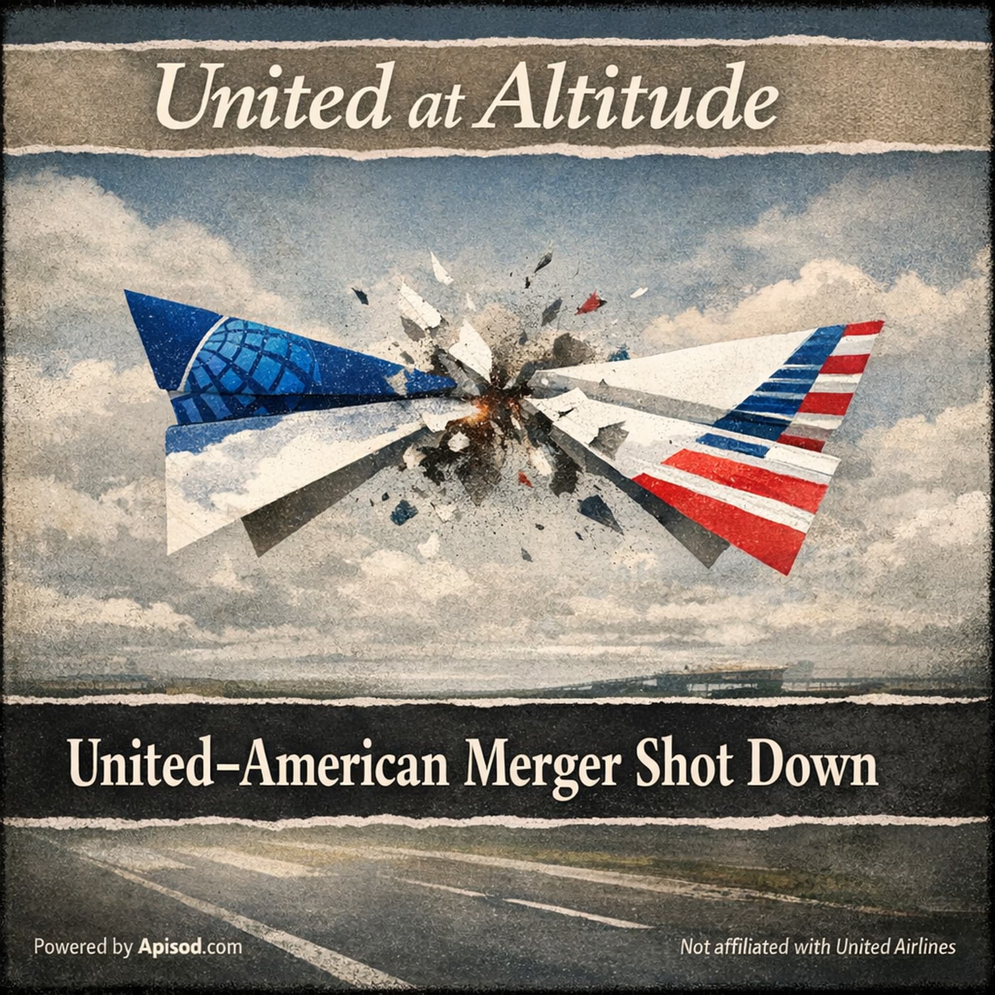 United–American Merger Shot Down cover