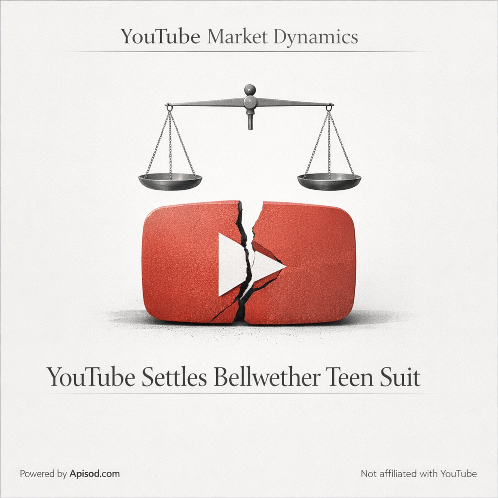 YouTube Settles Bellwether Teen Suit cover