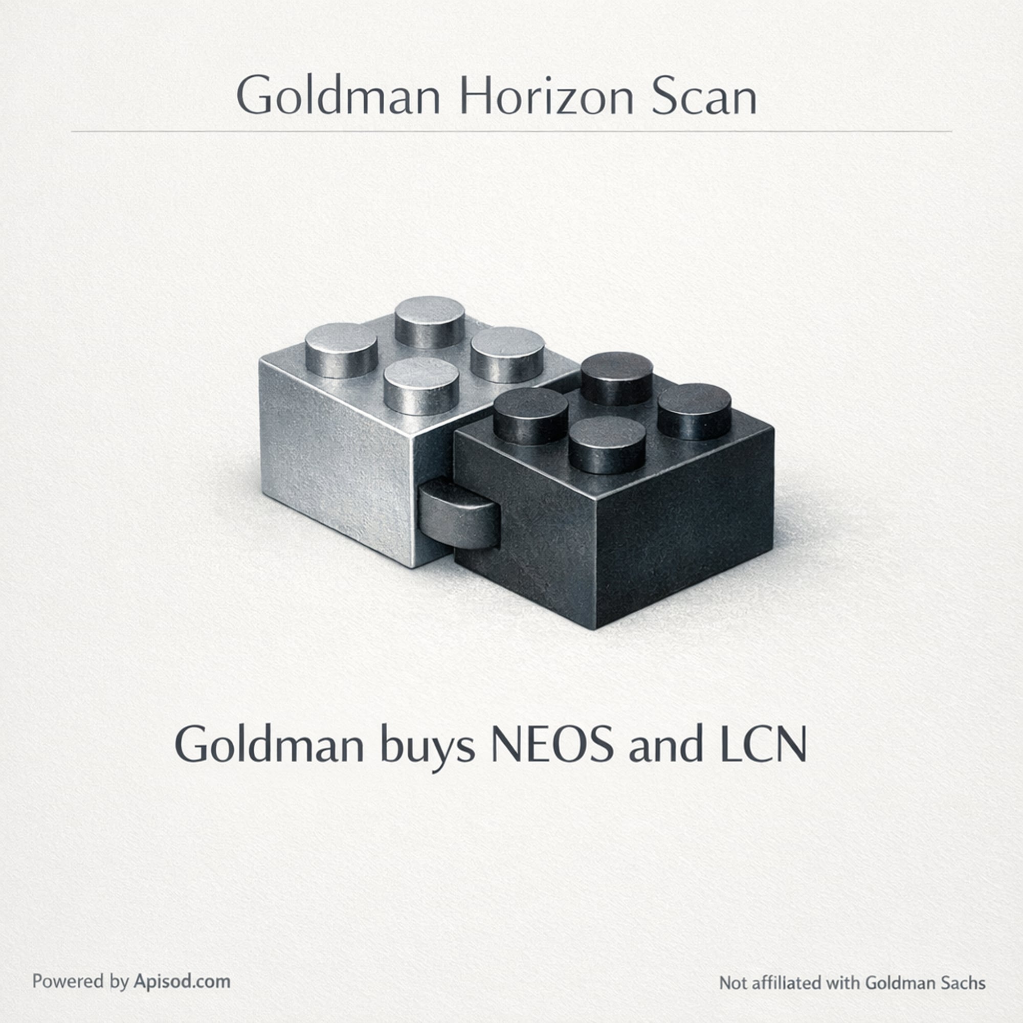 Goldman buys NEOS and LCN cover